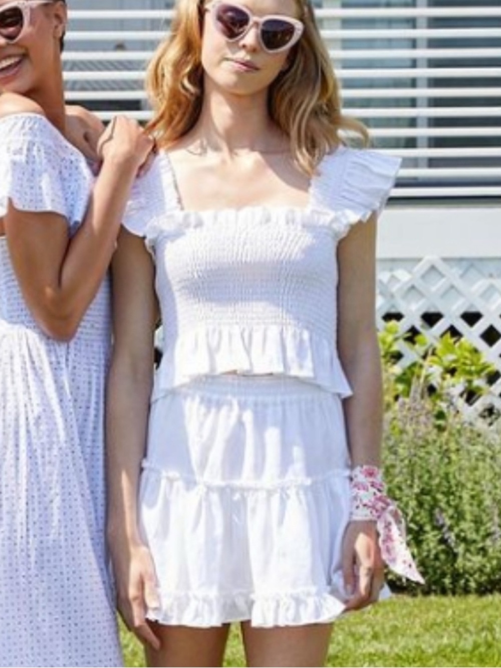 Hill House Home Paz Skirt in White Linen size Large